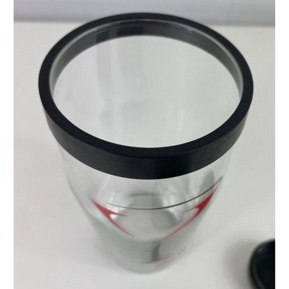 Kahlua Cocktail Shaker Glass With Black Plastic Lid & Martini Design - Picture 8 of 10